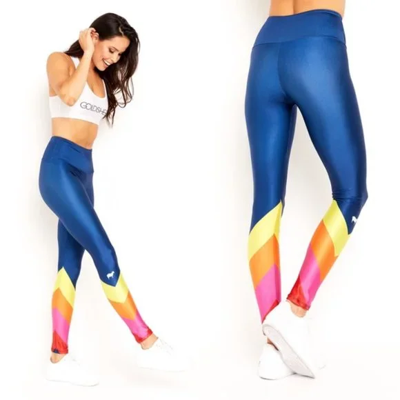 Gold Sheep Rainbow Leggings